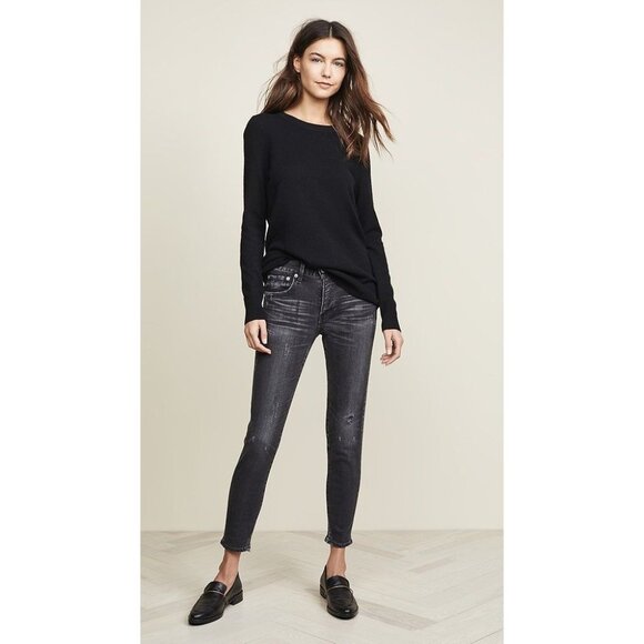 Moussy Vintage Velma Skinny Jeans in Black - Picture 3 of 7